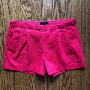 Poppy Red J Crew Cotton Pique Shorts Size 2